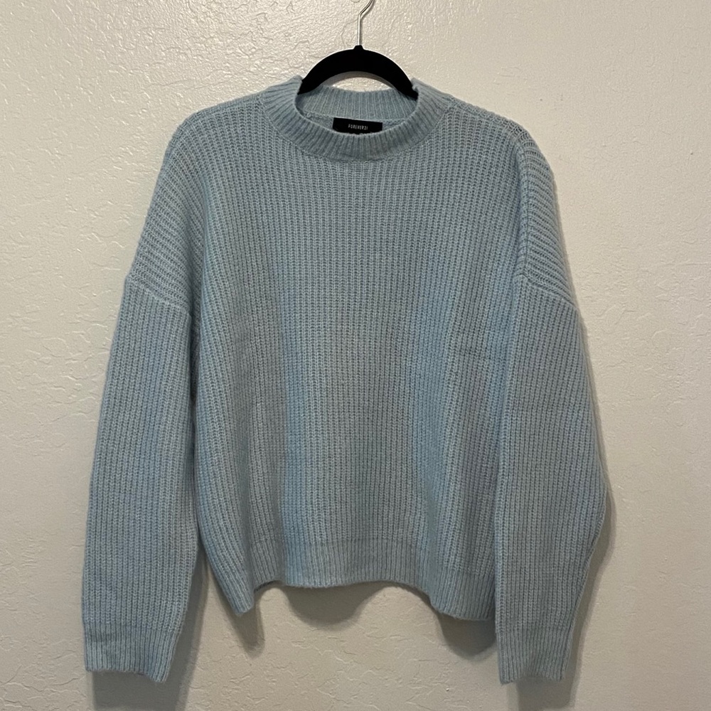 Light blue knit sweater
